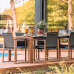 Zestaw Mebli Ogrodowych Jadalnianych DUISBURG dla 8 Osób Stół i 8 Foteli ANTRACYT / BRĄZOWY - obrazek 6