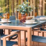 Zestaw Mebli Ogrodowych Jadalnianych DUISBURG dla 8 Osób Stół i 8 Foteli ANTRACYT / BRĄZOWY - obrazek 7