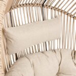Fotel HOLAND Ogrodowy z Poduszką Rattanowy Stalowy 142 cm BEŻOWY - obrazek 6