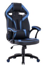 Zestaw BIURKO DANY Narożne ANTRACYT / DĄB ARTISAN + Fotel DRIFT NIEBIESKI - obrazek 6