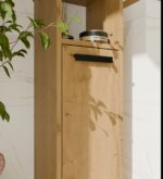 Szafka Łazienkowa MEXY 1D Słupek Regał 1 Drzwi 4 Półki Stojąca DĄB ARTISAN - obrazek 5