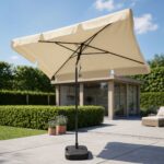 PARASOL OGRODOWY FLOKS BEŻOWY - obrazek 2