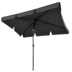 PARASOL OGRODOWY FLOKS CIEMNOSZARY