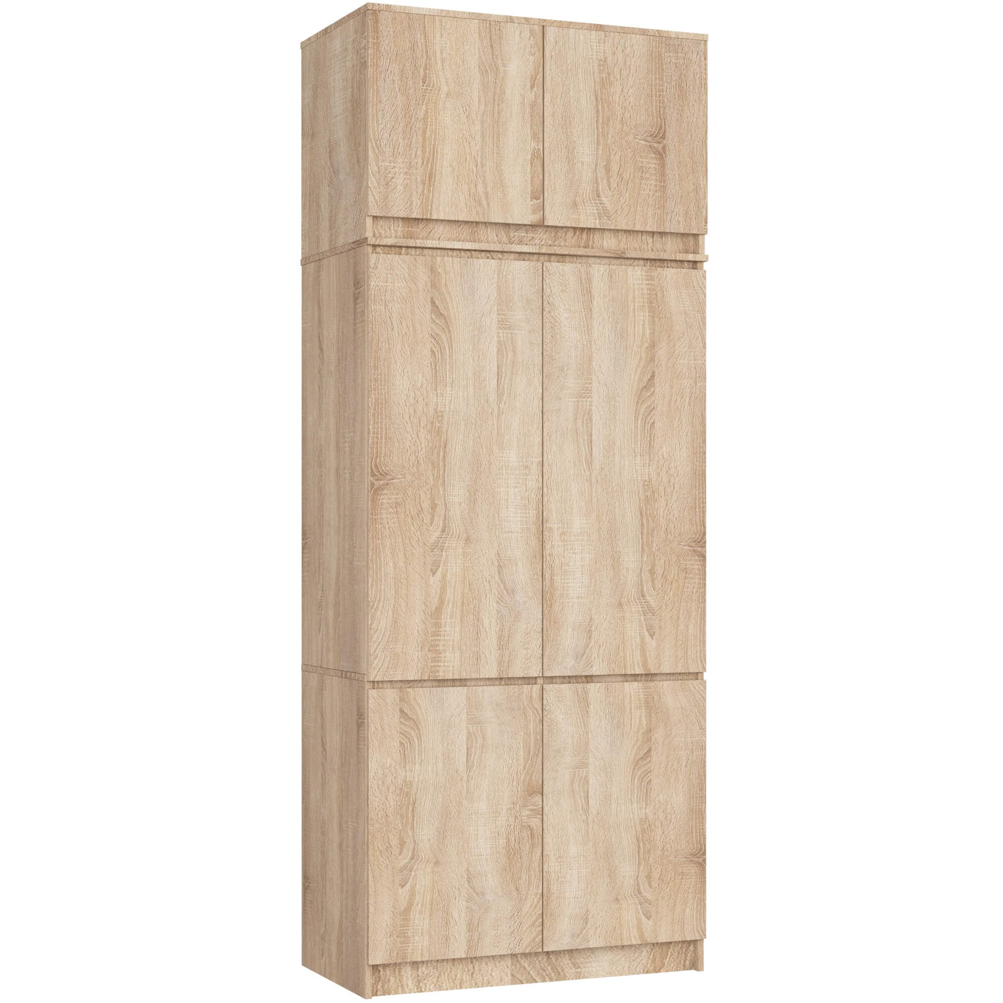 export Szafa z nadstawką S 90 cm 6 drzwi 6 półek - dąb sonoma - obrazek 1