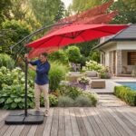 PARASOL OGRODOWY ASTER CZERWONY - obrazek 2
