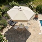 PARASOL OGRODOWY CYNIA BEŻOWY - obrazek 3