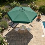 PARASOL OGRODOWY CYNIA CIEMNOZIELONY - obrazek 3