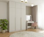 Szafa SENSO 3D Wysoka Z NADSTAWKĄ KASZMIR 150 Cm Drzwi Złote Uchwyty 250 Cm - obrazek 2