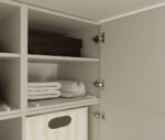 Szafa SENSO 3D Wysoka Z NADSTAWKĄ KASZMIR 150 Cm Drzwi Złote Uchwyty 250 Cm - obrazek 5