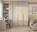 Szafa SENSO 3D Wysoka Z NADSTAWKĄ KASZMIR 150 Cm Drzwi Złote Uchwyty 250 Cm - obrazek 6