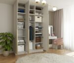 Szafa SENSO 3D Wysoka Z NADSTAWKĄ KASZMIR 150 Cm Drzwi Złote Uchwyty 250 Cm - obrazek 4